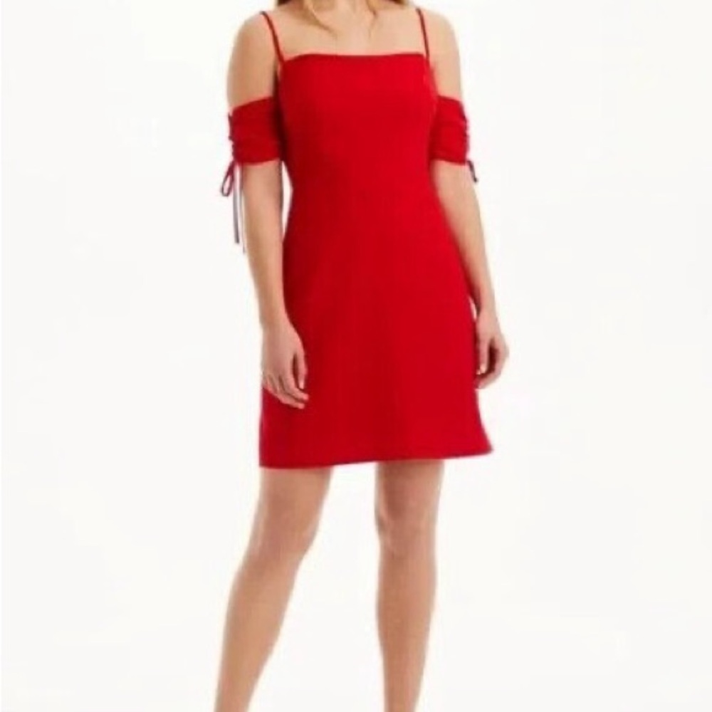 Club Monaco Red Sleeveless Slip Dress